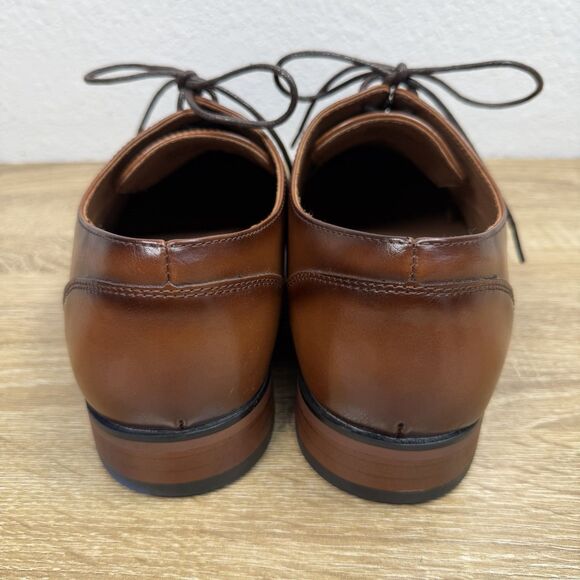 NEW Guess Shelly Cap Toe Oxford MEN\'S 9 Brown Faux Leather Formal Dress Shoes main image 5